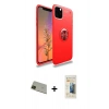 MARSİLYAN™- iPhone 11 Pro Max Kılıf Yankı Form Prime - Siyah 6D Mat Seramik Hayalet Nano Ekran Koruyucu + Rainbow Kamera Lens Koruma Cam - YL