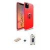 MARSİLYAN™- iPhone 11 Pro Max Kılıf Yankı Form Prime - Siyah Bilvis Hayalet Cam Ekran Koruyucu + Renkli Kamera Lens Koruma Cam - MI