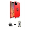 MARSİLYAN™- iPhone 11 Pro Max Kılıf Yankı Form Prime - Siyah Bilvis Hayalet Cam Ekran Koruyucu + Kamera Lens Koruma Cam - SF