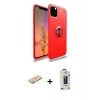 MARSİLYAN™- iPhone 11 Pro Max Kılıf Yankı Form Prime - Siyah Bilvis Hayalet Cam Ekran Koruyucu + Renkli Kamera Lens Koruma Cam - YL