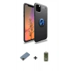 MARSİLYAN™- iPhone 11 Pro Max Kılıf Yankı Form Prime - Siyah Joko Magic 5D Hayalet Cam + Shine Kamera Lens Koruma Cam - GD