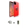 MARSİLYAN™- iPhone 11 Pro Max Kılıf Yankı Form Prime - Siyah Joko Magic 5D Hayalet Cam + Yeşil Pers Alüminyum Kamera Lens