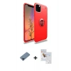 MARSİLYAN™- iPhone 11 Pro Max Kılıf Yankı Form Prime - Siyah Seramik Nano Ekran Koruyucu + Metal Kamera Lens Koruma Cam - MI