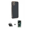 MARSİLYAN™- iPhone 11 Pro Max Kılıf Yankı Serisi - Şeffaf 360 Full Body Arka Koruyucu + Kamera Lens Koruma Cam - SF