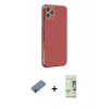 MARSİLYAN™- iPhone 11 Pro Max Kılıf Yankı Serisi - Siyah 20D Premium Cam Ekran Koruyucu + Shine Kamera Lens Koruma Cam - GI