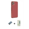 MARSİLYAN™- iPhone 11 Pro Max Kılıf Yankı Serisi - Siyah 20D Premium Cam Ekran Koruyucu + Shine Kamera Lens Koruma Cam - GD