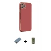 MARSİLYAN™- iPhone 11 Pro Max Kılıf Yankı Serisi - Siyah Joko Magic 5D Hayalet Cam + Metal Kamera Lens Koruma Cam - AKYL