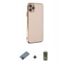 MARSİLYAN™- iPhone 11 Pro Max Kılıf Yankı Serisi - Siyah Joko Magic 5D Hayalet Cam + Metal Kamera Lens Koruma Cam - MI