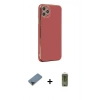 MARSİLYAN™- iPhone 11 Pro Max Kılıf Yankı Serisi - Siyah Joko Magic 5D Hayalet Cam + Metal Kamera Lens Koruma Cam - SH