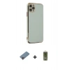 MARSİLYAN™- iPhone 11 Pro Max Kılıf Yankı Serisi - Siyah Joko Magic 5D Hayalet Cam + Shine Kamera Lens Koruma Cam - PE
