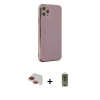 MARSİLYAN™- iPhone 11 Pro Max Kılıf Yankı Serisi - Siyah Joko Magic 5D Hayalet Cam + Pers Alüminyum Kamera Lens - KI