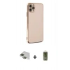 MARSİLYAN™- iPhone 11 Pro Max Kılıf Yankı Serisi - Siyah Joko Magic 5D Hayalet Cam + Pers Alüminyum Kamera Lens - YL