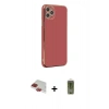 MARSİLYAN™- iPhone 11 Pro Max Kılıf Yankı Serisi - Siyah Joko Magic 5D Hayalet Cam + Pers Alüminyum Kamera Lens - KI