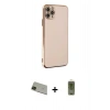 MARSİLYAN™- iPhone 11 Pro Max Kılıf Yankı Serisi - Siyah Joko Magic 5D Hayalet Cam + Rainbow Kamera Lens Koruma Cam - YL