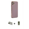 MARSİLYAN™- iPhone 11 Pro Max Kılıf Yankı Serisi - Siyah Joko Magic 5D Hayalet Cam + Rainbow Kamera Lens Koruma Cam - YL