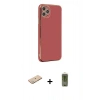 MARSİLYAN™- iPhone 11 Pro Max Kılıf Yankı Serisi - Siyah Joko Magic 5D Hayalet Cam + Renkli Kamera Lens Koruma Cam - YL