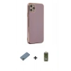 MARSİLYAN™- iPhone 11 Pro Max Kılıf Yankı Serisi - Siyah Joko Magic 5D Hayalet Cam + Shine Kamera Lens Koruma Cam - GS