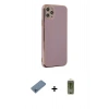 MARSİLYAN™- iPhone 11 Pro Max Kılıf Yankı Serisi - Siyah Joko Magic 5D Hayalet Cam + Shine Kamera Lens Koruma Cam - MI