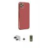 MARSİLYAN™- iPhone 11 Pro Max Kılıf Yankı Serisi - Siyah Joko Magic 5D Hayalet Cam + Pers Alüminyum Kamera Lens - SH