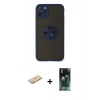 MARSİLYAN™- iPhone 11 Pro Max Kılıf Yörünge Çizgi - Şeffaf 360 Full Body Arka Koruyucu + Renkli Kamera Lens Koruma Cam - YL