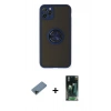 MARSİLYAN™- iPhone 11 Pro Max Kılıf Yörünge Çizgi - Şeffaf 360 Full Body Arka Koruyucu + Shine Kamera Lens Koruma Cam - SH