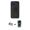 MARSİLYAN™- iPhone 11 Pro Max Kılıf Yörünge Çizgi - Şeffaf 360 Full Body Arka Koruyucu + Rainbow Kamera Lens Koruma Cam - YL