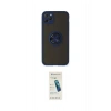 MARSİLYAN™- iPhone 11 Pro Max Kılıf Yörünge Çizgi - Şeffaf Pasifik Cam Ekran Koruyucu