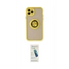 MARSİLYAN™- iPhone 11 Pro Max Kılıf Yörünge Çizgi - Şeffaf Pasifik Cam Ekran Koruyucu