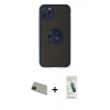 MARSİLYAN™- iPhone 11 Pro Max Kılıf Yörünge Çizgi - Şeffaf Pasifik Cam Ekran Koruyucu + Yeşil Rainbow Kamera Lens Koruma Cam