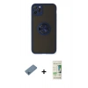 MARSİLYAN™- iPhone 11 Pro Max Kılıf Yörünge Çizgi - Siyah 20D Premium Cam Ekran Koruyucu + Shine Kamera Lens Koruma Cam - MI