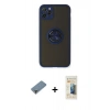 MARSİLYAN™- iPhone 11 Pro Max Kılıf Yörünge Çizgi - Siyah 6D Mat Seramik Hayalet Nano Ekran Koruyucu + Metal Kamera Lens Koruma Cam - MR