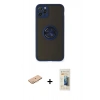 MARSİLYAN™- iPhone 11 Pro Max Kılıf Yörünge Çizgi - Siyah 6D Mat Seramik Hayalet Nano Ekran Koruyucu + Renkli Kamera Lens Koruma Cam - TU