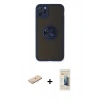 MARSİLYAN™- iPhone 11 Pro Max Kılıf Yörünge Çizgi - Siyah 6D Mat Seramik Hayalet Nano Ekran Koruyucu + Renkli Kamera Lens Koruma Cam - MI