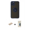 MARSİLYAN™- iPhone 11 Pro Max Kılıf Yörünge Çizgi - Siyah 6D Mat Seramik Hayalet Nano Ekran Koruyucu + Renkli Kamera Lens Koruma Cam - YL