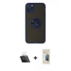 MARSİLYAN™- iPhone 11 Pro Max Kılıf Yörünge Çizgi - Siyah 6D Mat Seramik Hayalet Nano Ekran Koruyucu + Kamera Lens Koruma Cam - SF