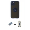 MARSİLYAN™- iPhone 11 Pro Max Kılıf Yörünge Çizgi - Siyah Bilvis Hayalet Cam Ekran Koruyucu + Shine Kamera Lens Koruma Cam - PE