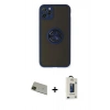 MARSİLYAN™- iPhone 11 Pro Max Kılıf Yörünge Çizgi - Siyah Bilvis Hayalet Cam Ekran Koruyucu + Rainbow Kamera Lens Koruma Cam - YL