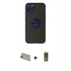 MARSİLYAN™- iPhone 11 Pro Max Kılıf Yörünge Çizgi - Siyah Joko Magic 5D Hayalet Cam + Rainbow Kamera Lens Koruma Cam - GD
