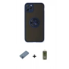 MARSİLYAN™- iPhone 11 Pro Max Kılıf Yörünge Çizgi - Siyah Joko Magic 5D Hayalet Cam + Shine Kamera Lens Koruma Cam - MI