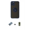 MARSİLYAN™- iPhone 11 Pro Max Kılıf Yörünge Çizgi - Siyah Joko Magic 5D Hayalet Cam + Siyah Metal Kamera Lens Koruma Cam