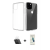 MARSİLYAN™- iPhone 11 Pro Max Kılıf Zirve Doku - Şeffaf Pasifik Cam Ekran Koruyucu + Şeffaf Kamera Lens Koruma Cam