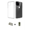 MARSİLYAN™- iPhone 11 Pro Max Kılıf Zirve Doku - Siyah Joko Magic 5D Hayalet Cam + Rainbow Kamera Lens Koruma Cam - GD