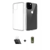 MARSİLYAN™- iPhone 11 Pro Max Kılıf Zirve Doku - Siyah Joko Magic 5D Hayalet Cam + Kamera Lens Koruma Cam - SF