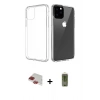 MARSİLYAN™- iPhone 11 Pro Max Kılıf Zirve Doku - Siyah Joko Magic 5D Hayalet Cam + Pers Alüminyum Kamera Lens - KI