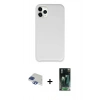 MARSİLYAN™- iPhone 11 Pro Max Kılıf Zirve Modern Özel Seri - Şeffaf 360 Full Body Arka Koruyucu + Pers Alüminyum Kamera Lens - LT