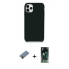 MARSİLYAN™- iPhone 11 Pro Max Kılıf Zirve Modern Özel Seri - Şeffaf 360 Full Body Arka Koruyucu + Shine Kamera Lens Koruma Cam - GD