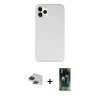 MARSİLYAN™- iPhone 11 Pro Max Kılıf Zirve Modern Özel Seri - Şeffaf 360 Full Body Arka Koruyucu + Pers Alüminyum Kamera Lens - SH