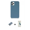 MARSİLYAN™- iPhone 11 Pro Max Kılıf Zirve Modern Özel Seri - Şeffaf Pasifik Cam Ekran Koruyucu + Metal Kamera Lens Koruma Cam - GS