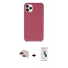 MARSİLYAN™- iPhone 11 Pro Max Kılıf Zirve Modern Özel Seri - Şeffaf Pasifik Cam Ekran Koruyucu + Pers Alüminyum Kamera Lens - KI
