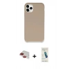 MARSİLYAN™- iPhone 11 Pro Max Kılıf Zirve Modern Özel Seri - Şeffaf Pasifik Cam Ekran Koruyucu + Pers Alüminyum Kamera Lens - KI